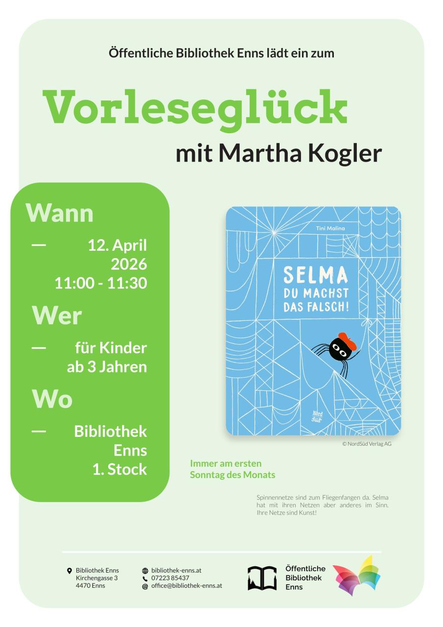 Vorleseglück April am 1. Sontag im Monat