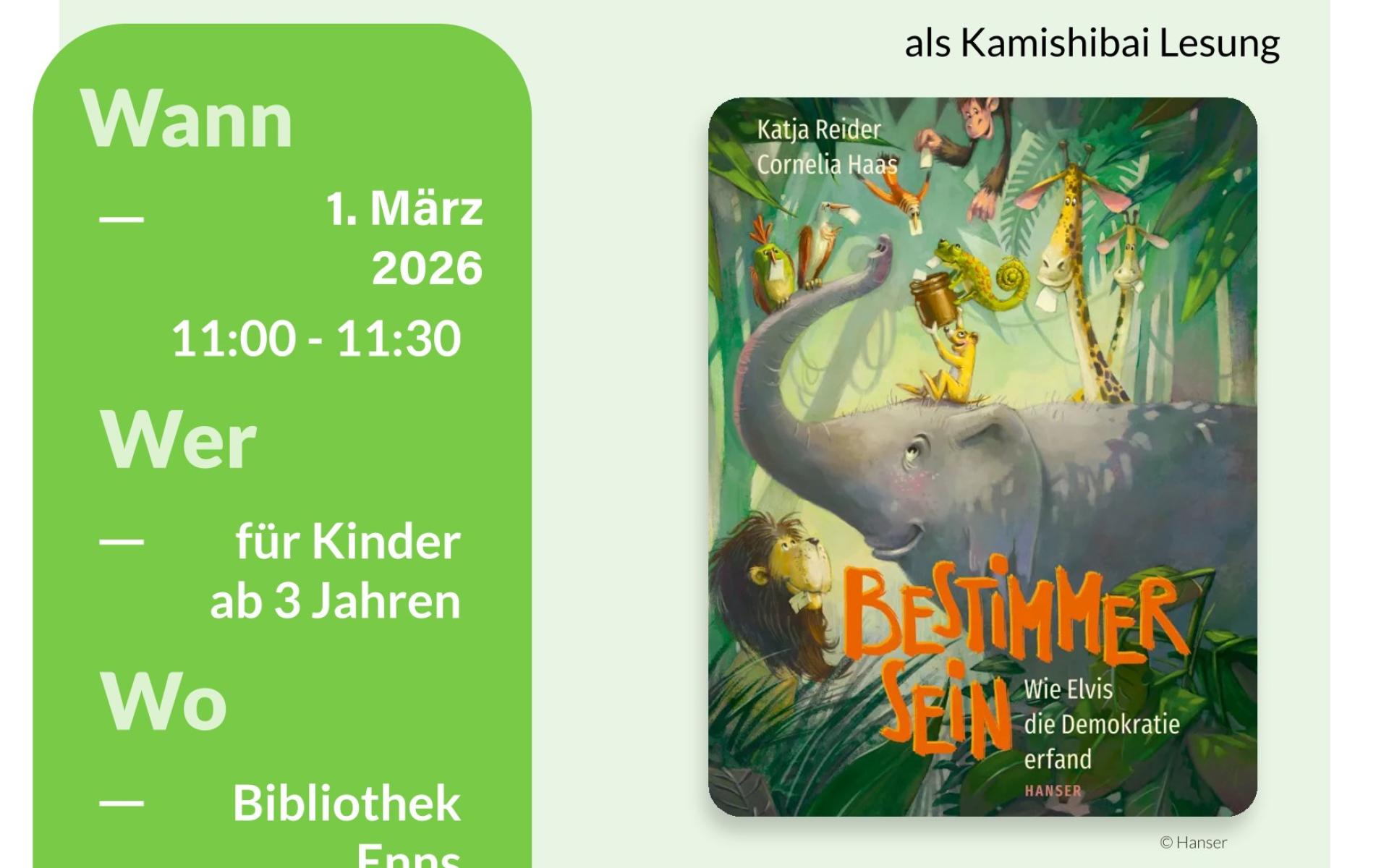 Plakat Vorleseglück im März