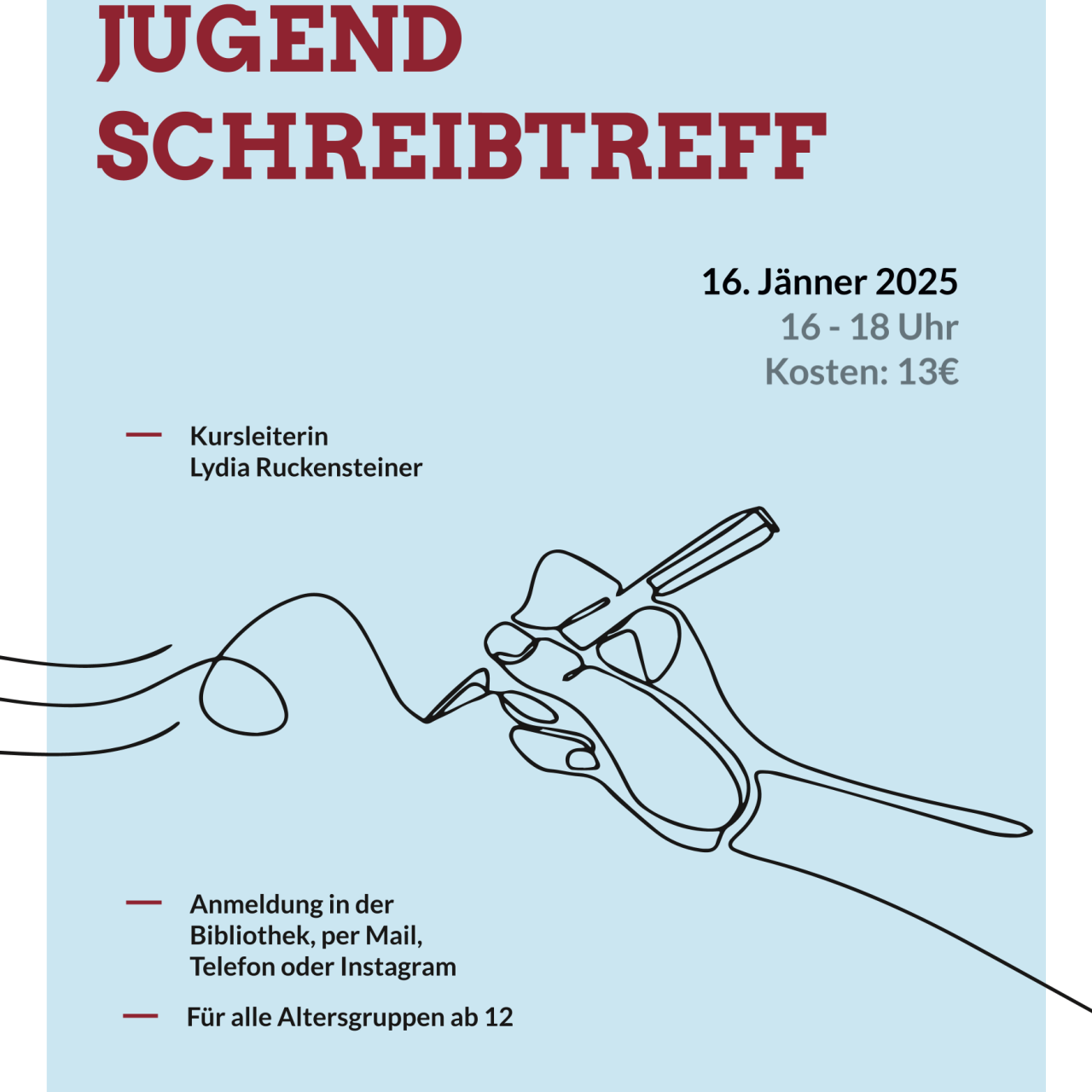 Jugendschreibtreff Jänner
